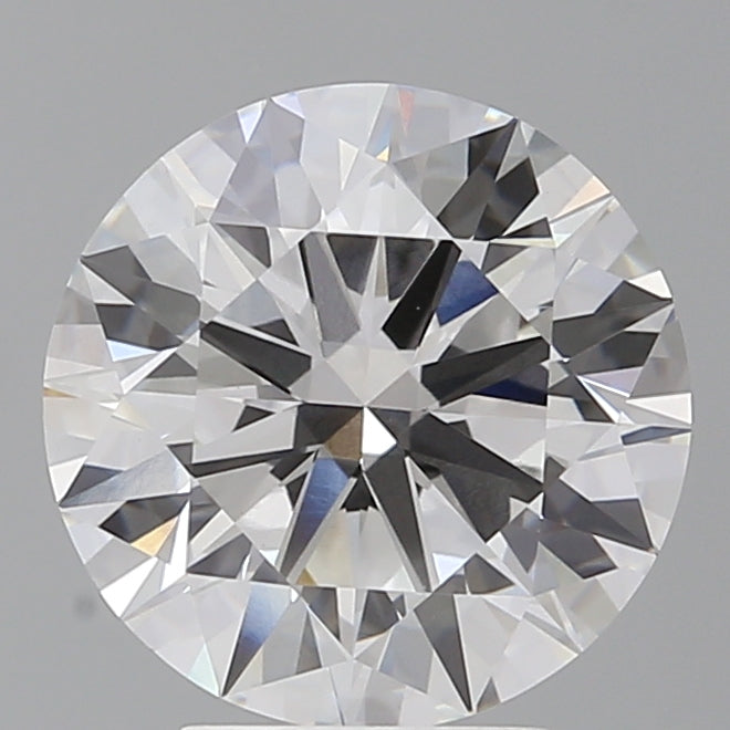 4.06 Carat Round Shaped, Ideal Cut, E Color, VVS2 Clarity, IGI Certified Lab Grown Diamond