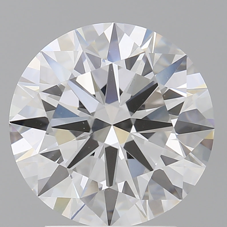 3.00 Carat Round Shaped, Excellent Cut, F Color, VVS2 Clarity, IGI Certified Lab Grown Diamond