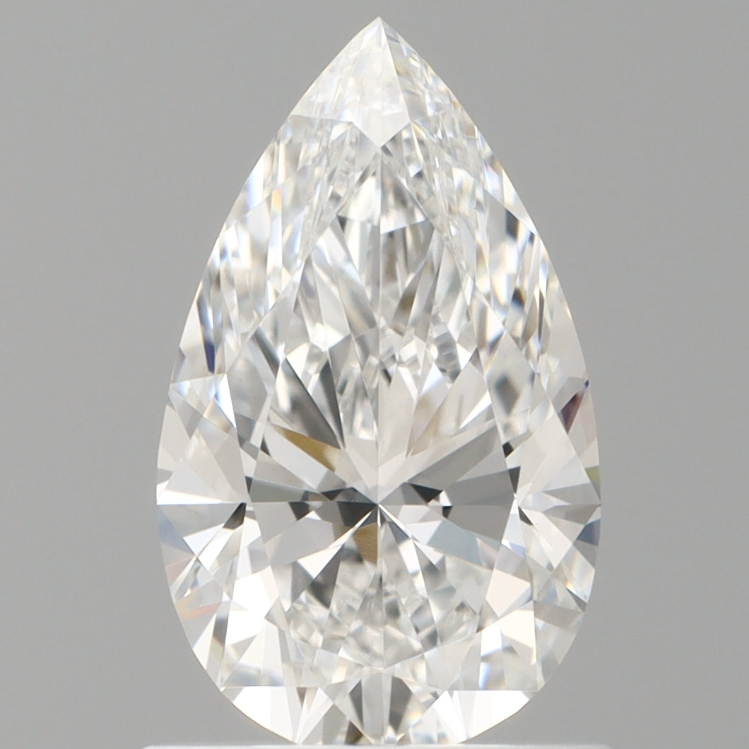 1.07 Carat Pear Shaped, Ideal Cut, D Color, VVS2 Clarity, IGI Certified Lab Grown Diamond