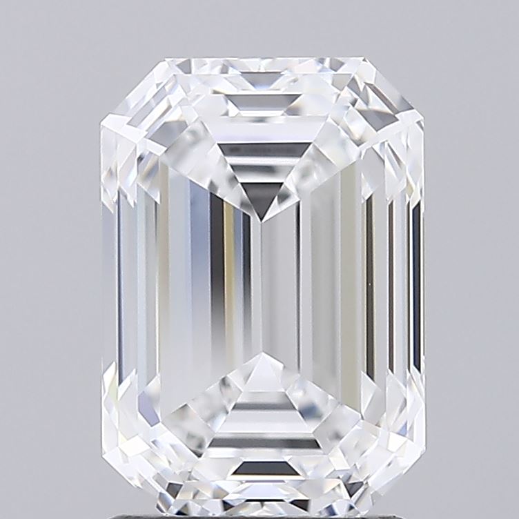 2.44 Carat Emerald Shaped, Excellent Cut, D Color, IF Clarity, IGI Certified Lab Grown Diamond