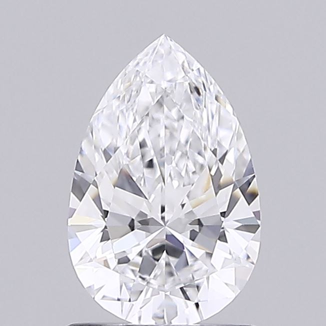 1.09 Carat Pear Shaped, Ideal Cut, D Color, VVS2 Clarity, IGI Certified Lab Grown Diamond