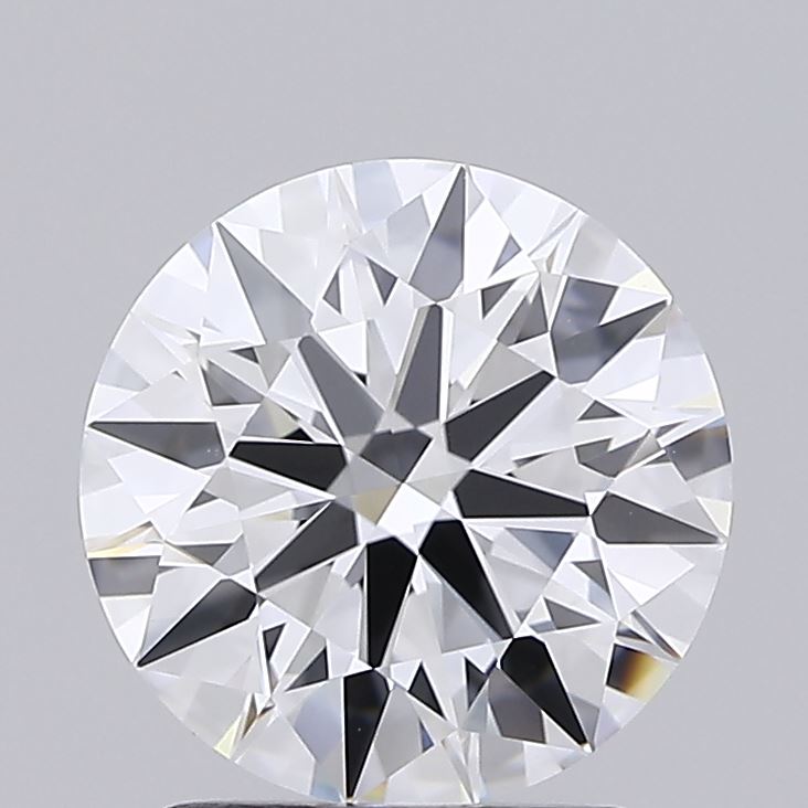 2.04 Carat Round Shaped, Ideal Cut, D Color, IF Clarity, IGI Certified Lab Grown Diamond