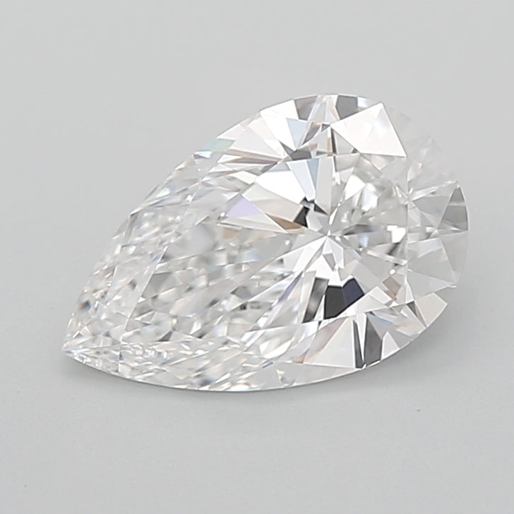 2.72 Carat Pear Shaped, Ideal Cut, D Color, VVS2 Clarity, IGI Certified Lab Grown Diamond