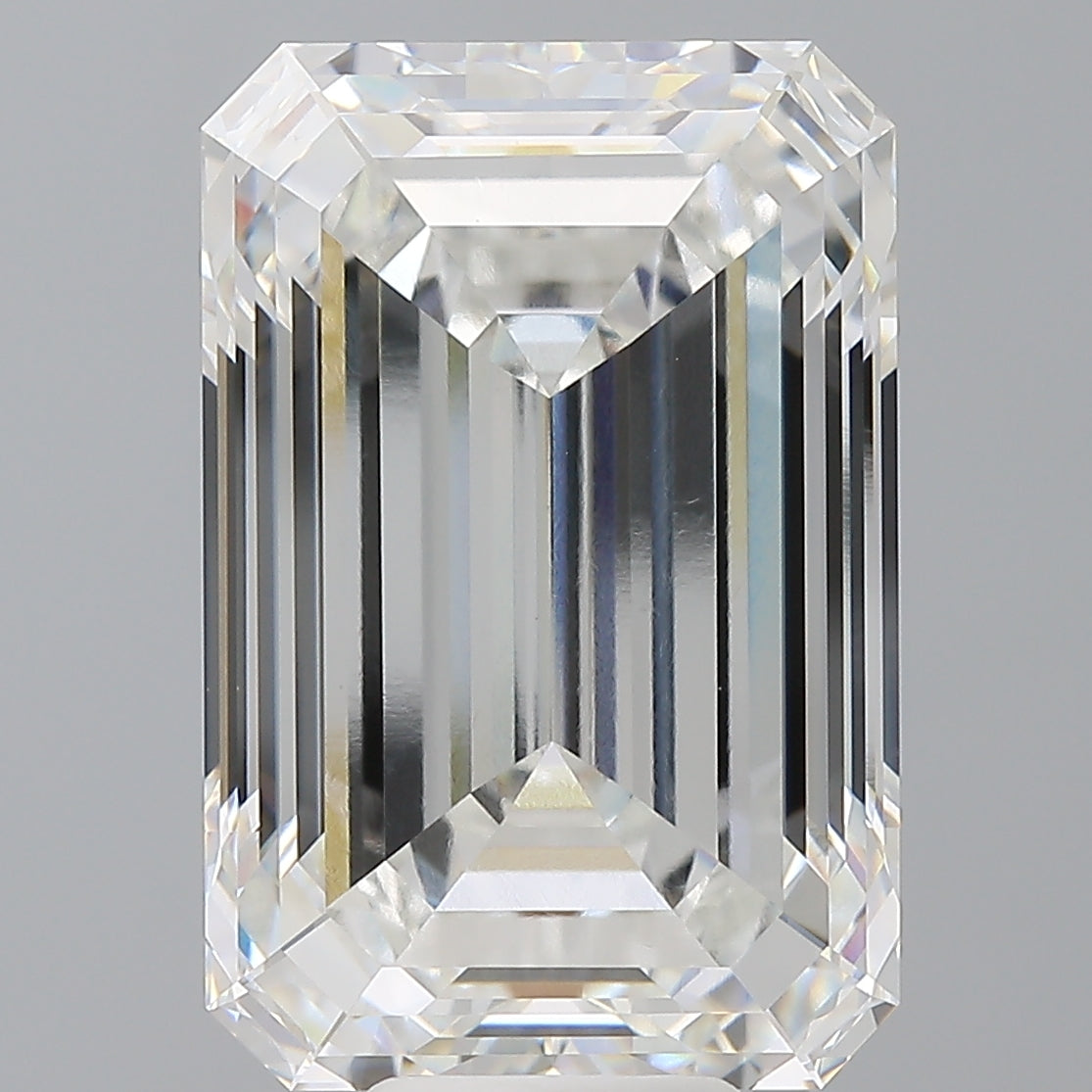 12.58 Carat Emerald Shaped, Ideal Cut, F Color, VS1 Clarity, IGI Certified Lab Grown Diamond