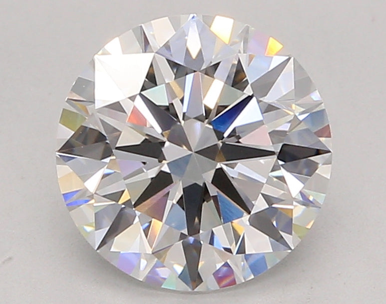 3.04 Carat Round Shaped, Ideal Cut, D Color, VVS2 Clarity, IGI Certified Lab Grown Diamond