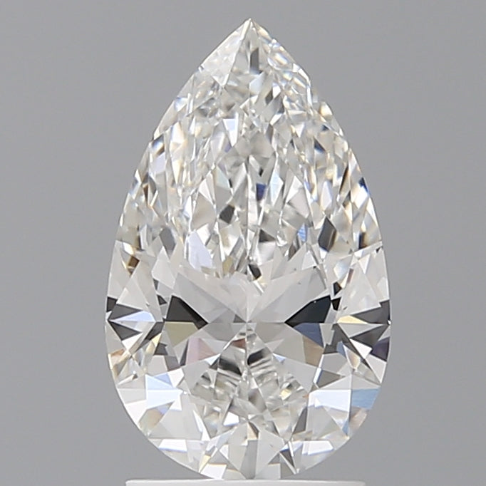 2.04 Carat Pear Shaped, Ideal Cut, F Color, VVS2 Clarity, IGI Certified Lab Grown Diamond