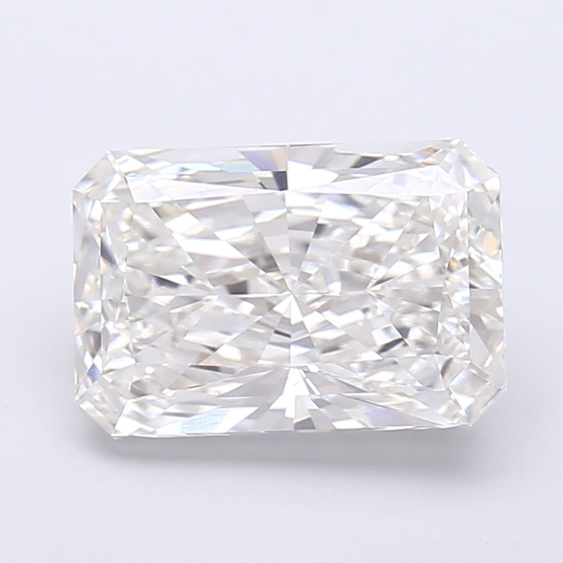 3.63 Carat Radiant Shaped, Very Good Cut, VVS2 Clarity, IGI Certified Lab Grown Diamond