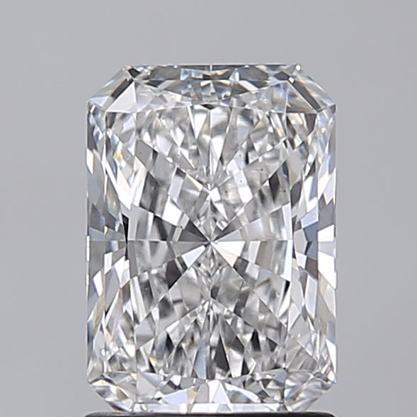 1.52 Carat Radiant Shaped, Ideal Cut, F Color, VS1 Clarity, IGI Certified Lab Grown Diamond