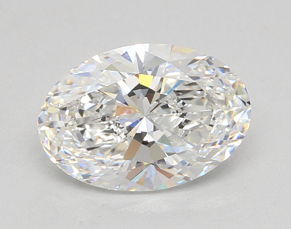 3.05 Carat Oval Shaped, Ideal Cut, E Color, VVS2 Clarity, IGI Certified Lab Grown Diamond