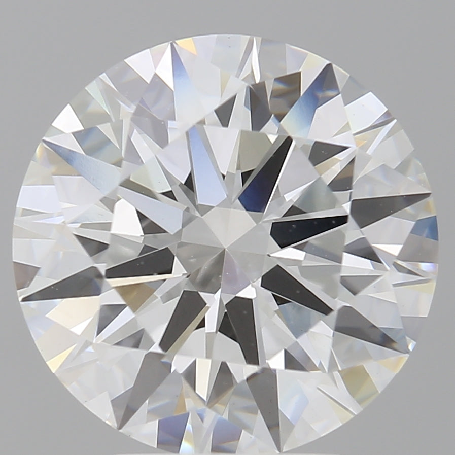 4.59 Carat Round Shaped, Ideal Cut, F Color, VVS2 Clarity, IGI Certified Lab Grown Diamond