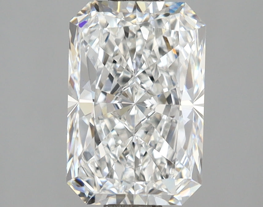 2.03 Carat Radiant Shaped, Excellent Cut, E Color, VVS2 Clarity, IGI Certified Lab Grown Diamond
