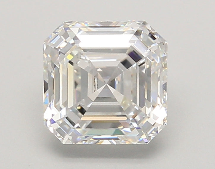 2.00 Carat Asscher Shaped, Ideal Cut, F Color, VS1 Clarity, IGI Certified Lab Grown Diamond