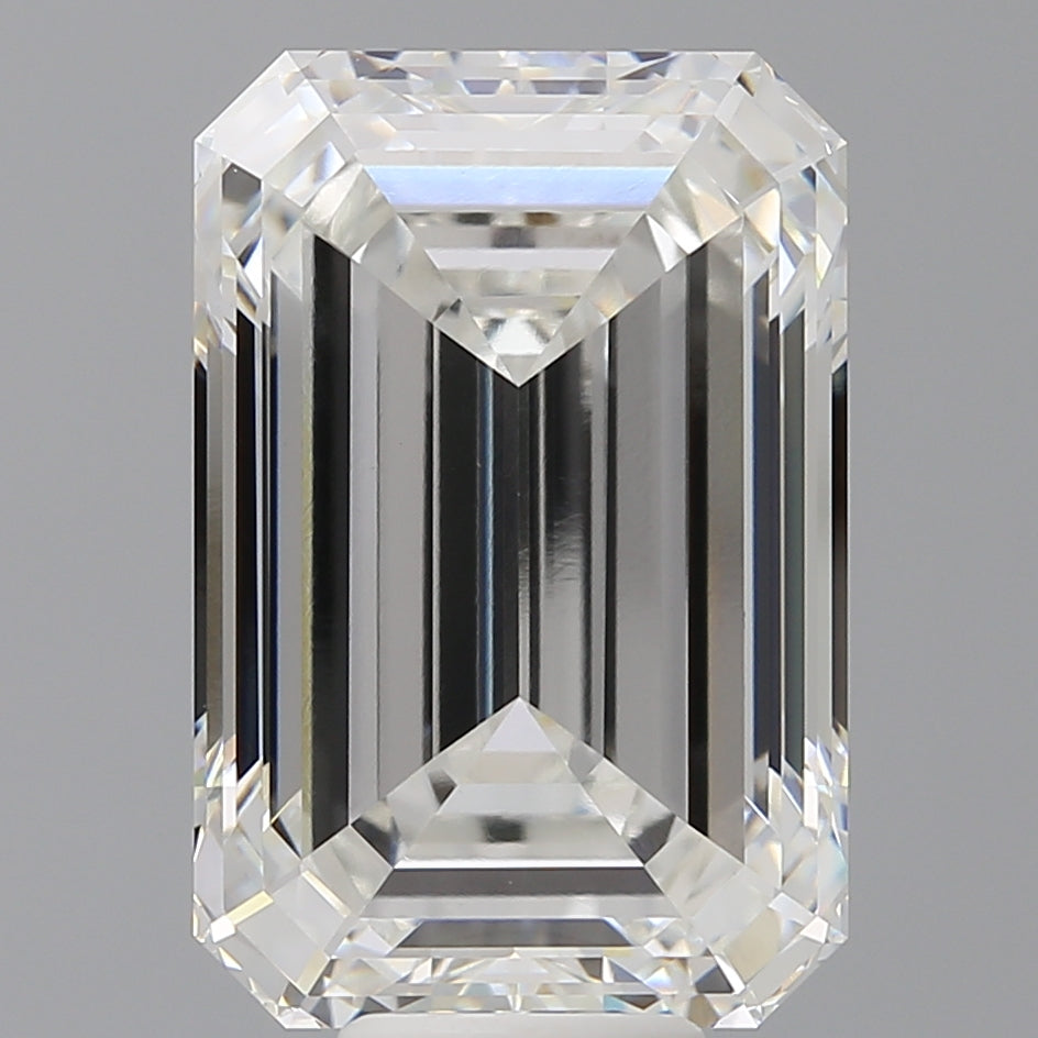 11.59 Carat Emerald Shaped, Ideal Cut, F Color, VVS2 Clarity, IGI Certified Lab Grown Diamond
