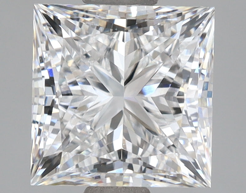 2.52 Carat Princess Shaped, Ideal Cut, D Color, VVS1 Clarity, IGI Certified Lab Grown Diamond