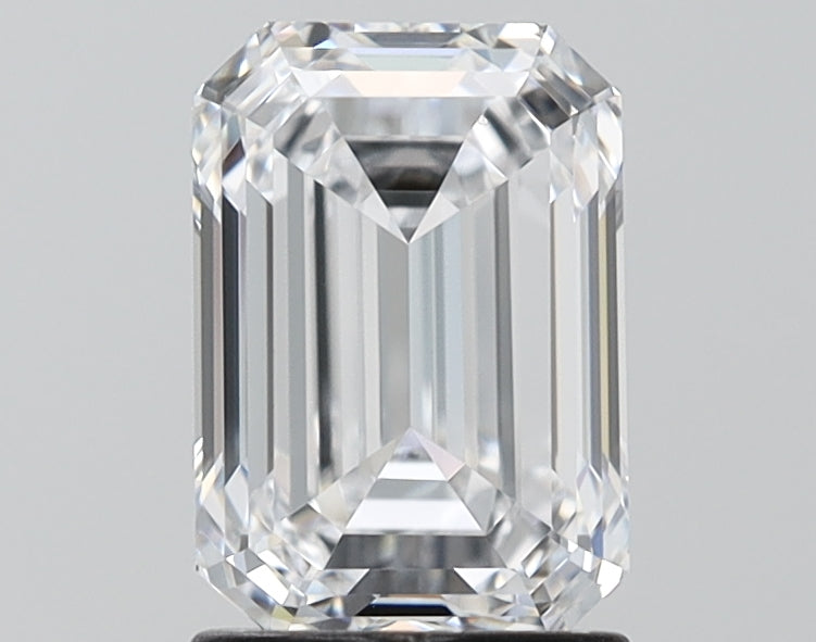 2.00 Carat Emerald Shaped, Ideal Cut, D Color, VS1 Clarity, IGI Certified Lab Grown Diamond