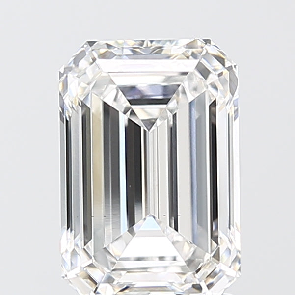 2.54 Carat Emerald Shaped, Ideal Cut, E Color, VS1 Clarity, IGI Certified Lab Grown Diamond