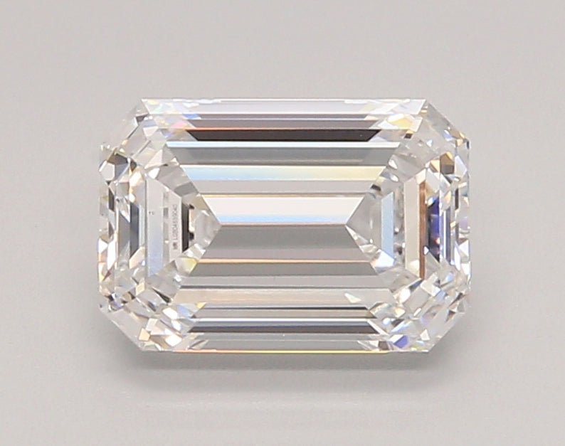 2.07 Carat Emerald Shaped, Ideal Cut, D Color, VS1 Clarity, IGI Certified Lab Grown Diamond