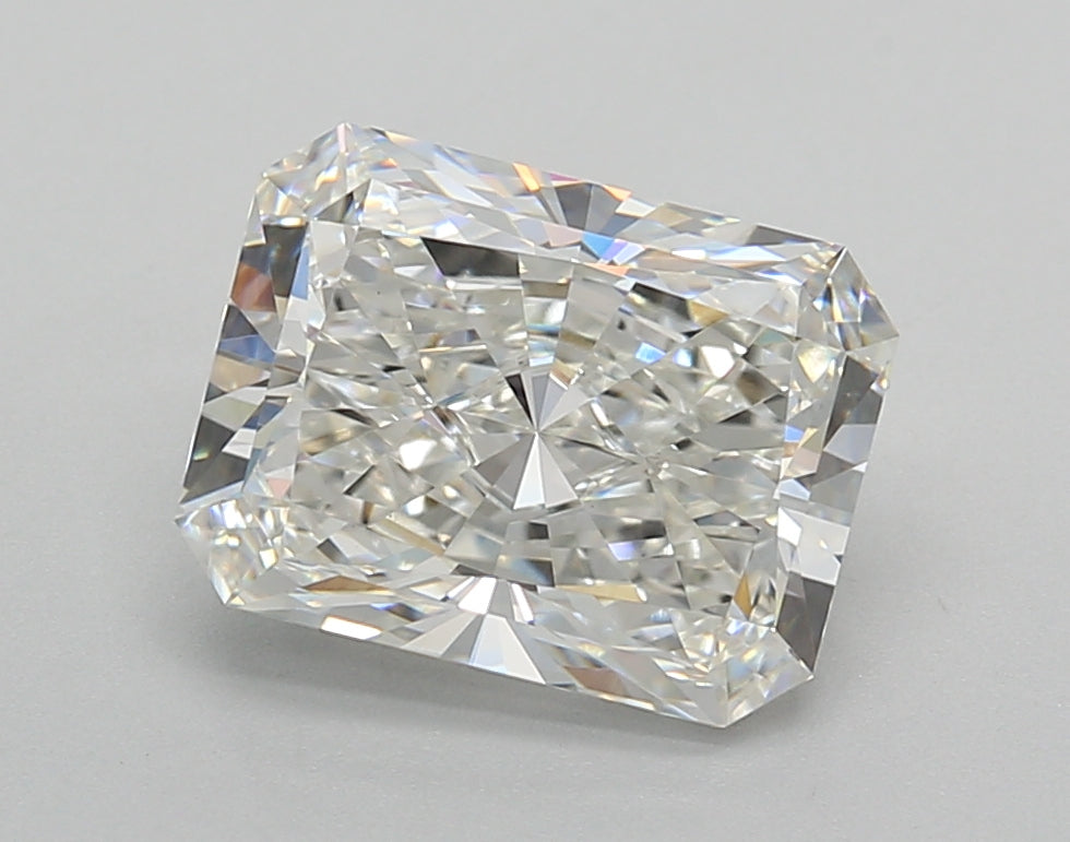 2.84 Carat Radiant Shaped, Very Good Cut, F Color, VVS2 Clarity, IGI Certified Lab Grown Diamond