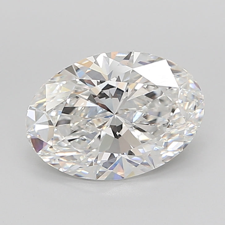 5.06 Carat Oval Shaped, Ideal Cut, F Color, VVS2 Clarity, IGI Certified Lab Grown Diamond