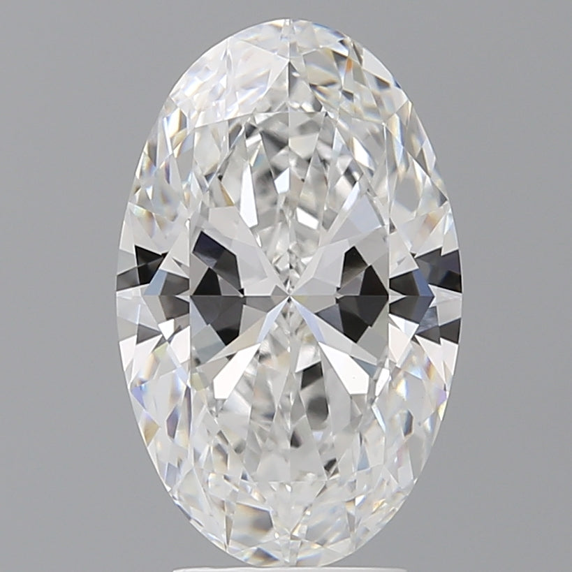 4.10 Carat Oval Shaped, Ideal Cut, E Color, VVS2 Clarity, IGI Certified Lab Grown Diamond