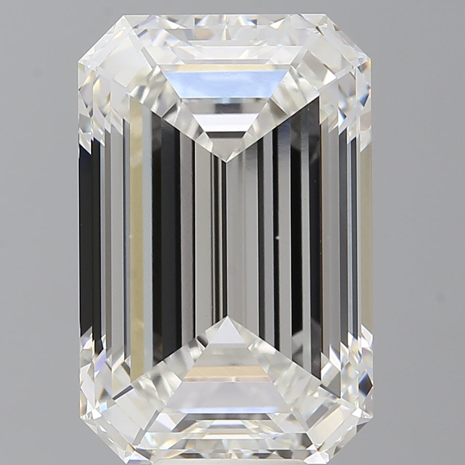 12.00 Carat Emerald Shaped, Ideal Cut, F Color, VS1 Clarity, IGI Certified Lab Grown Diamond