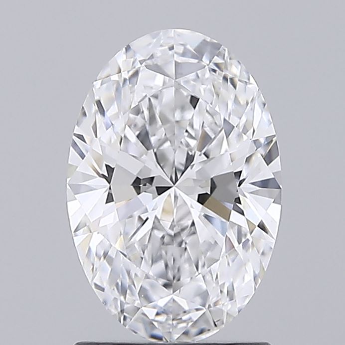1.54 Carat Oval Shaped, Ideal Cut, D Color, VVS1 Clarity, IGI Certified Lab Grown Diamond