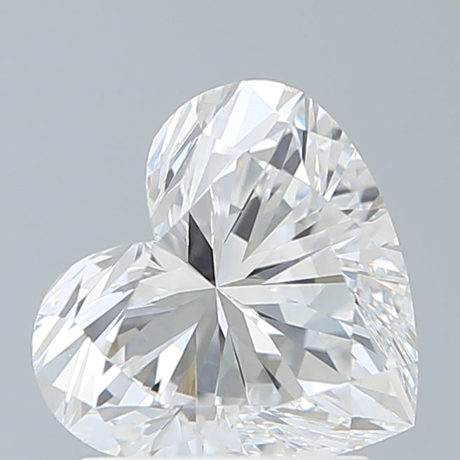 1.70 Carat Heart Shaped, Excellent Cut, D Color, VVS2 Clarity, IGI Certified Lab Grown Diamond