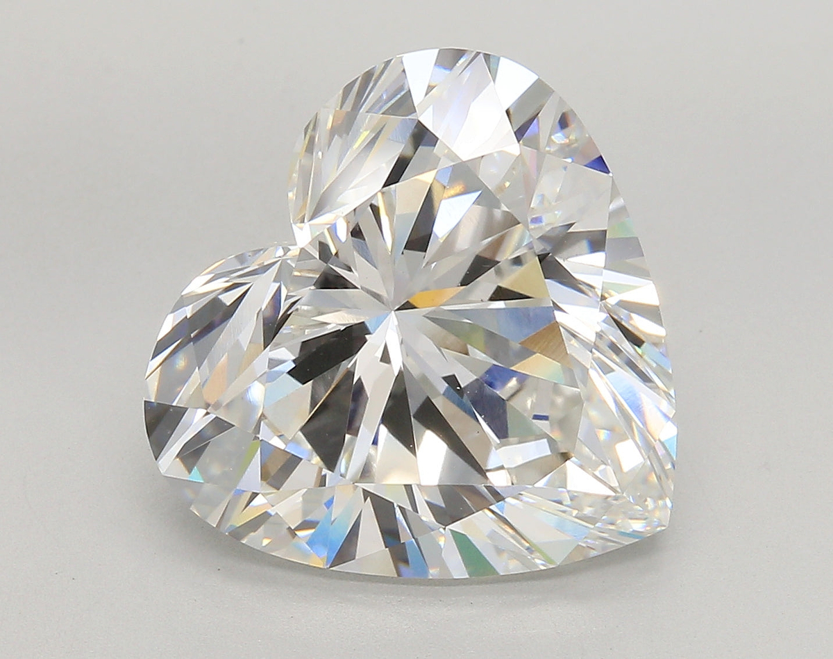 10.56 Carat Heart Shaped, Ideal Cut, F Color, VS1 Clarity, IGI Certified Lab Grown Diamond