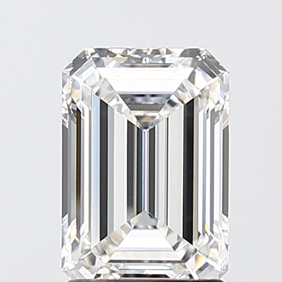 2.08 Carat Emerald Shaped, Ideal Cut, F Color, VS1 Clarity, IGI Certified Lab Grown Diamond