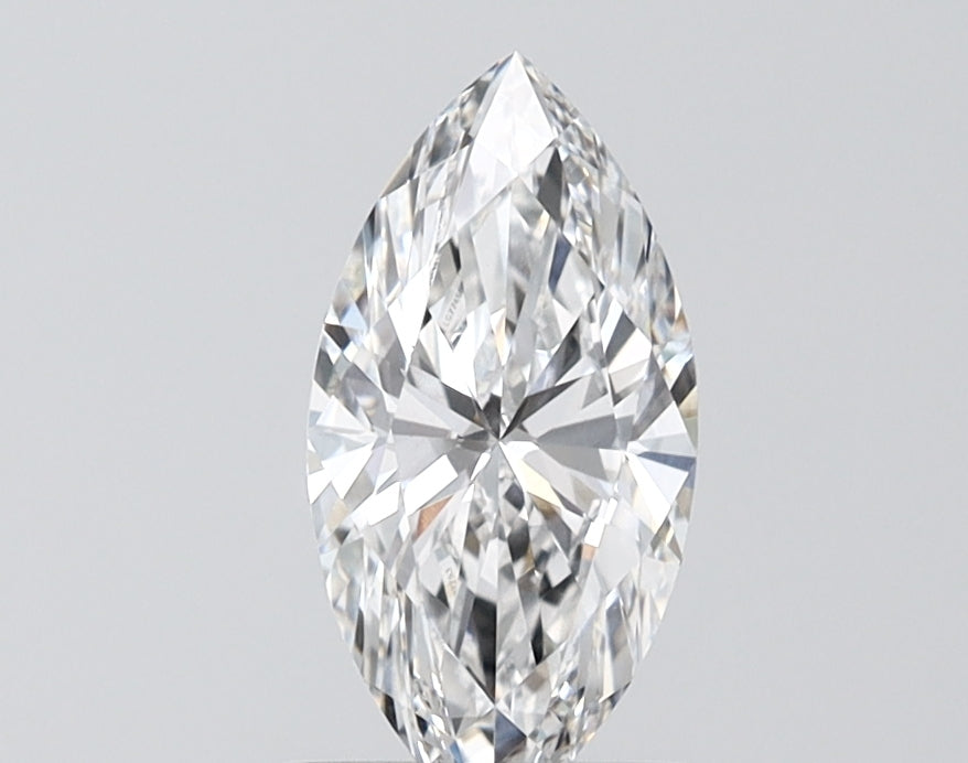 1.08 Carat Marquise Shaped, Ideal Cut, D Color, VVS2 Clarity, IGI Certified Lab Grown Diamond