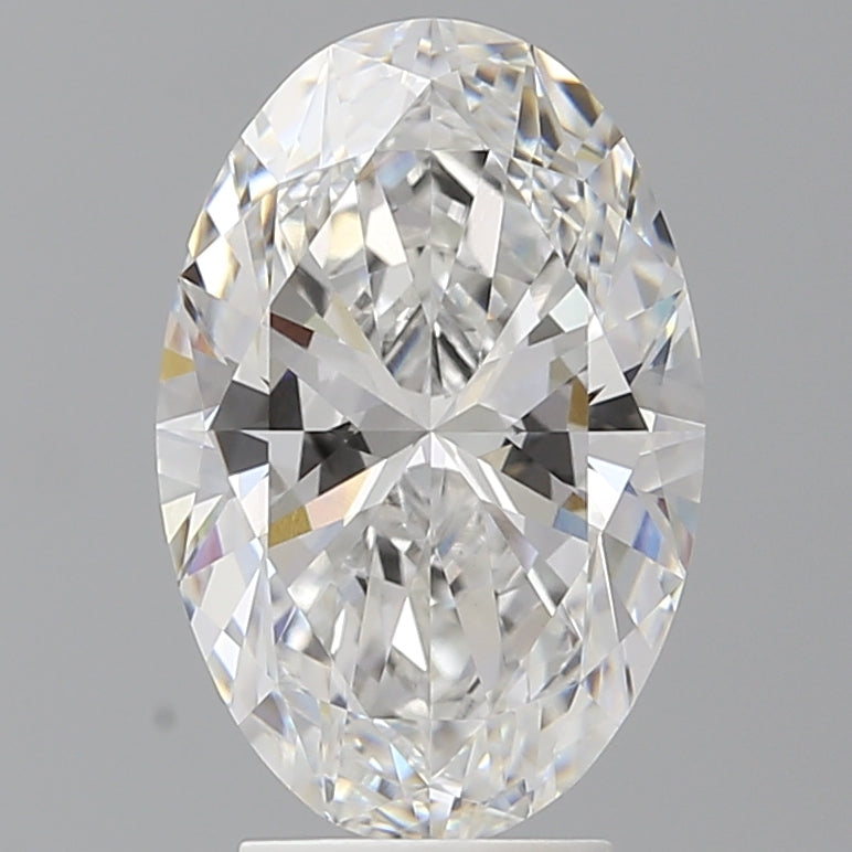 4.01 Carat Oval Shaped, Ideal Cut, E Color, VVS2 Clarity, IGI Certified Lab Grown Diamond