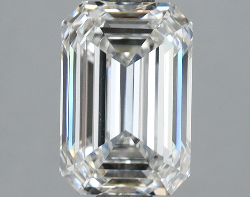 2.14 Carat Emerald Shaped, Ideal Cut, F Color, VVS2 Clarity, IGI Certified Lab Grown Diamond