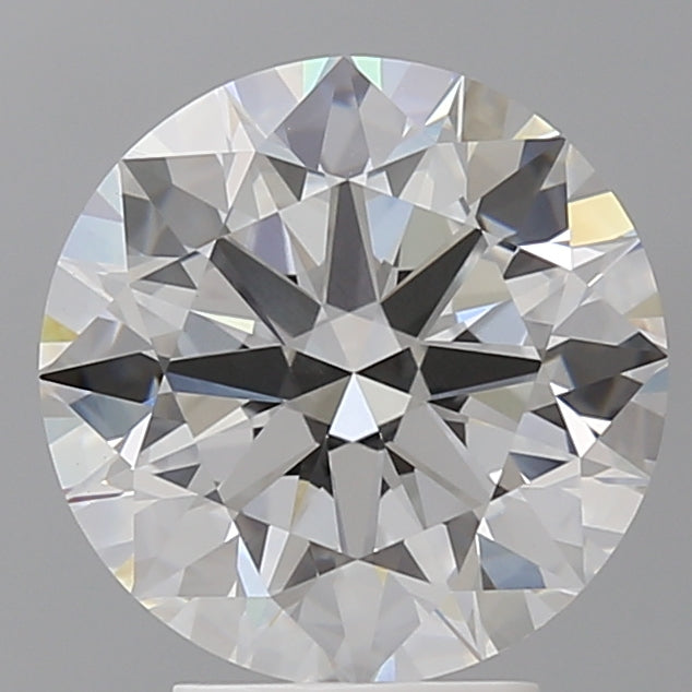 4.03 Carat Round Shaped, Ideal Cut, E Color, VVS2 Clarity, IGI Certified Lab Grown Diamond