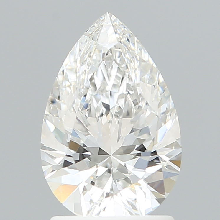 1.64 Carat Pear Shaped, Ideal Cut, E Color, VVS2 Clarity, IGI Certified Lab Grown Diamond