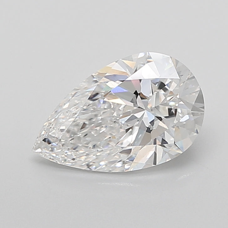 3.05 Carat Pear Shaped, Ideal Cut, D Color, VS1 Clarity, IGI Certified Lab Grown Diamond