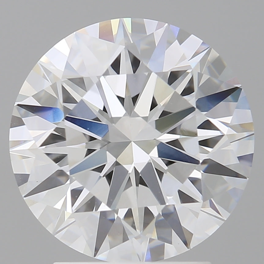 3.10 Carat Round Shaped, Ideal Cut, E Color, VVS2 Clarity, IGI Certified Lab Grown Diamond