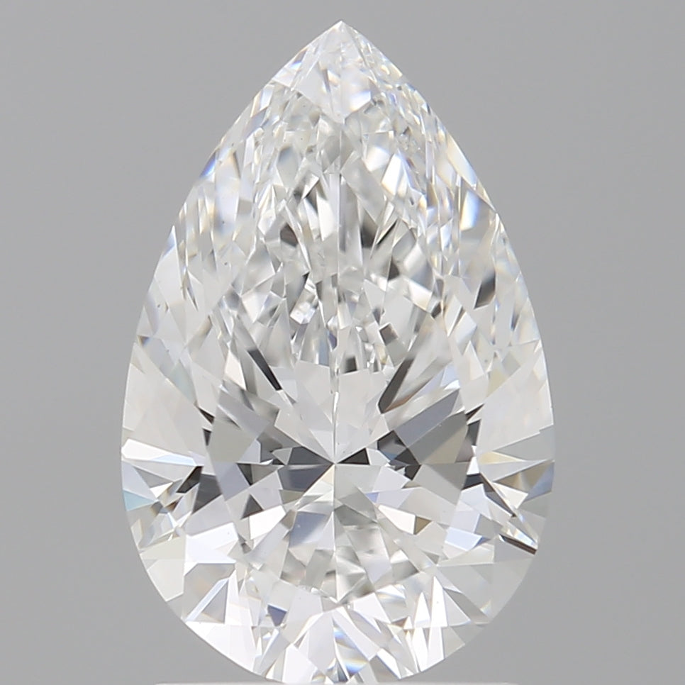 2.06 Carat Pear Shaped, Ideal Cut, E Color, VVS2 Clarity, IGI Certified Lab Grown Diamond