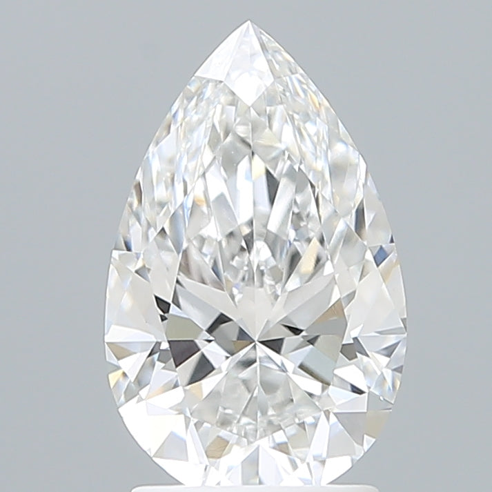 2.15 Carat Pear Shaped, Ideal Cut, D Color, VVS2 Clarity, IGI Certified Lab Grown Diamond