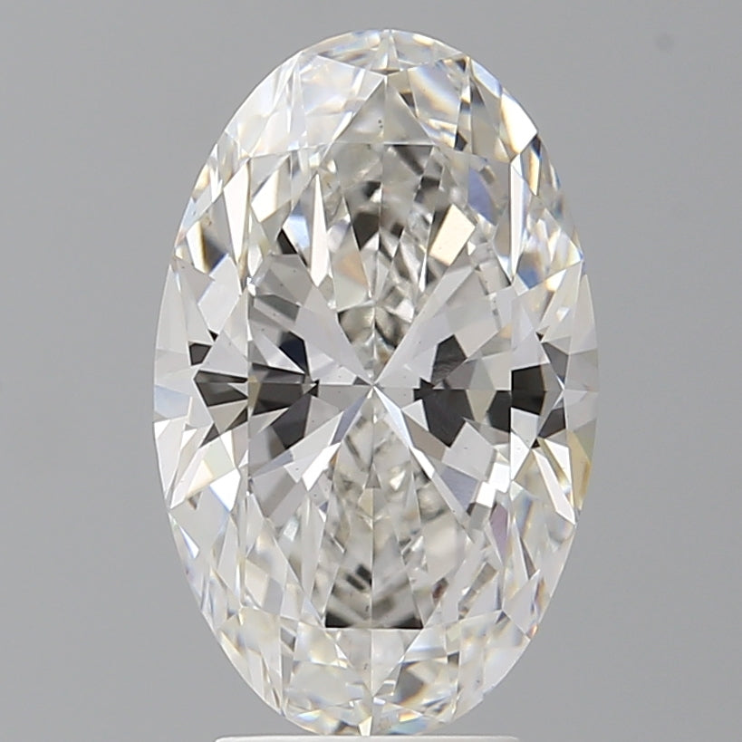4.09 Carat Oval Shaped, Ideal Cut, F Color, VVS2 Clarity, IGI Certified Lab Grown Diamond