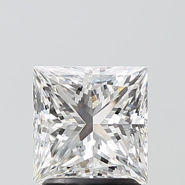 2.07 Carat Princess Shaped, Ideal Cut, E Color, VVS2 Clarity, IGI Certified Lab Grown Diamond