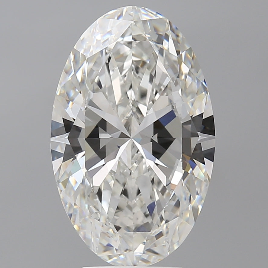 5.50 Carat Oval Shaped, Ideal Cut, F Color, VVS2 Clarity, IGI Certified Lab Grown Diamond