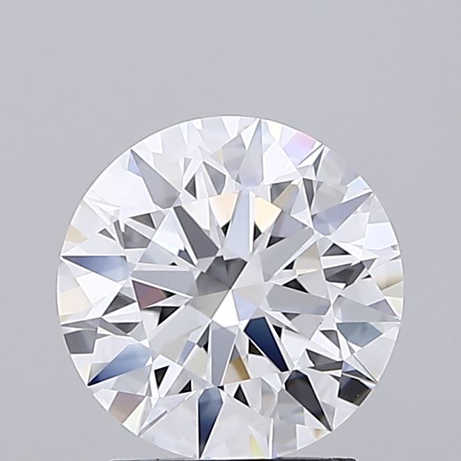 2.02 Carat Round Shaped, Ideal Cut, D Color, IF Clarity, IGI Certified Lab Grown Diamond