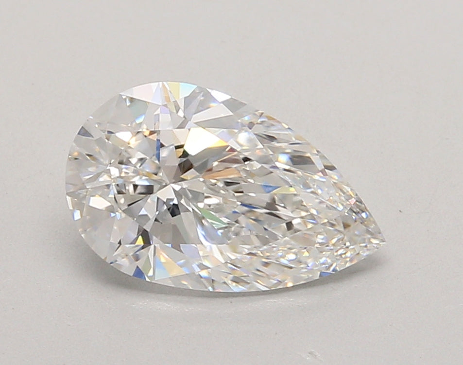 2.01 Carat Pear Shaped, Ideal Cut, E Color, VVS1 Clarity, IGI Certified Lab Grown Diamond