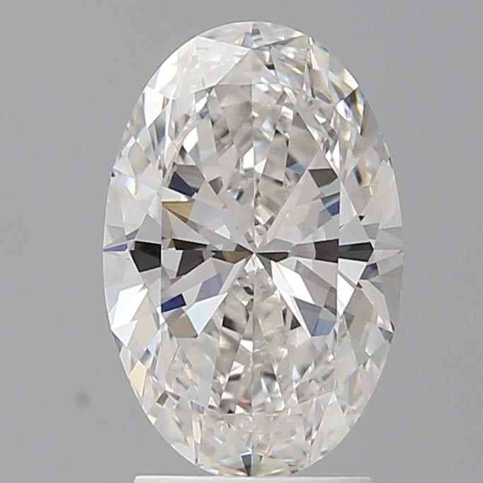 2.55 Carat Oval Shaped, Ideal Cut, F Color, VVS2 Clarity, IGI Certified Lab Grown Diamond