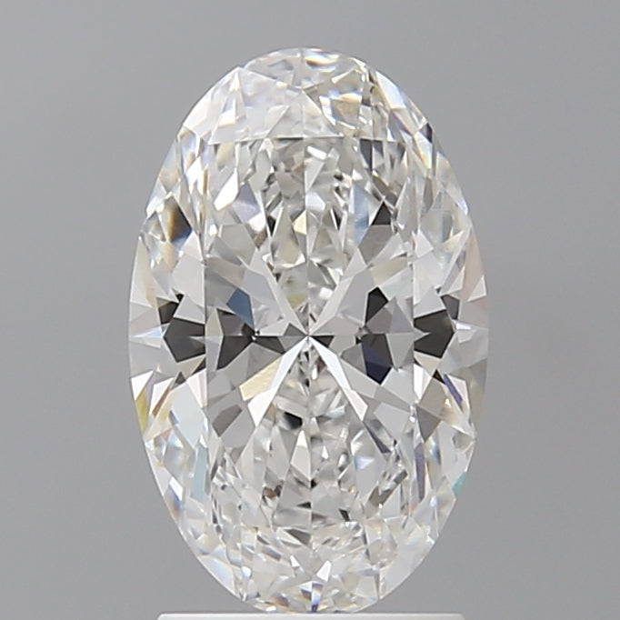 2.09 Carat Oval Shaped, Ideal Cut, E Color, VVS2 Clarity, IGI Certified Lab Grown Diamond