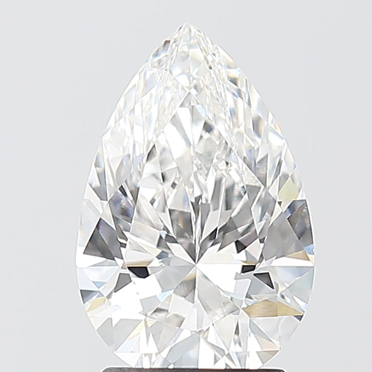 1.93 Carat Pear Shaped, Ideal Cut, E Color, VS1 Clarity, IGI Certified Lab Grown Diamond