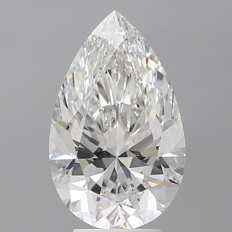 4.55 Carat Pear Shaped, Ideal Cut, E Color, VS1 Clarity, IGI Certified Lab Grown Diamond