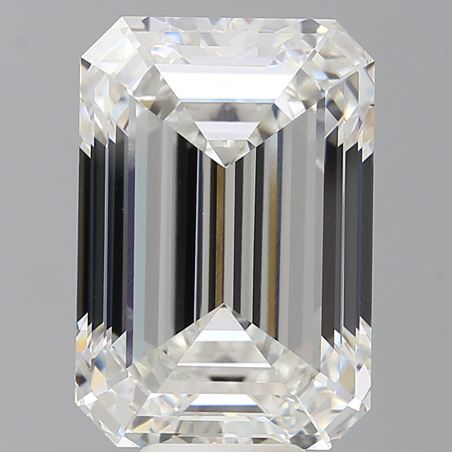 10.53 Carat Emerald Shaped, Ideal Cut, F Color, VVS2 Clarity, IGI Certified Lab Grown Diamond