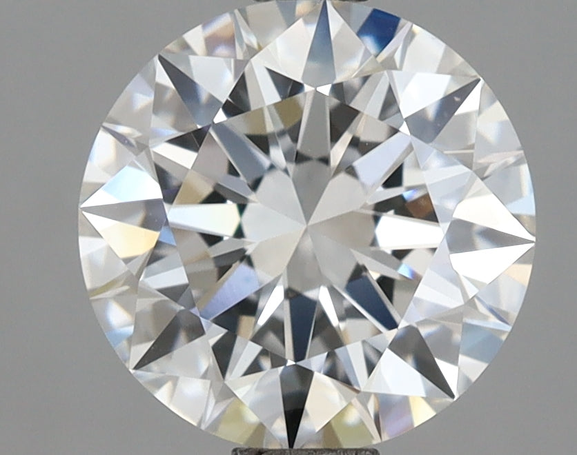 2.03 Carat Round Shaped, Excellent Cut, D Color, VVS2 Clarity, IGI Certified Lab Grown Diamond