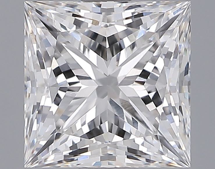2.04 Carat Princess Shaped, Ideal Cut, E Color, VVS2 Clarity, IGI Certified Lab Grown Diamond